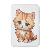 Tapis De Bain Cute tabby Chat (Devant (Vertical))