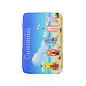 Tapis De Bain Cute Tiny Beach Shacks Thunder_Cove (Devant (Vertical))