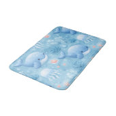 Tapis De Bain Cute watercolor baby whales (Angle)