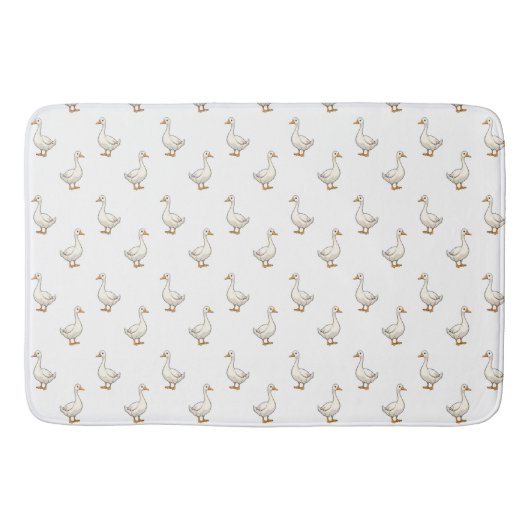 Tapis De Bain Cute White Goose Pattern (Devant)