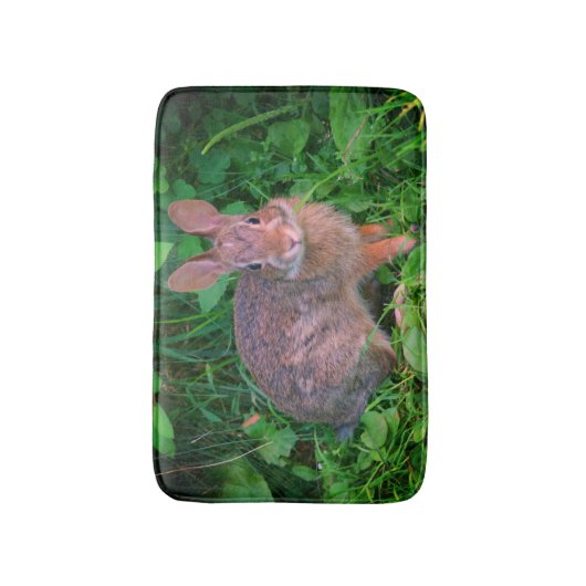 Tapis De Bain Cute Wild Brown Rabbit Faune  (Devant (Vertical))