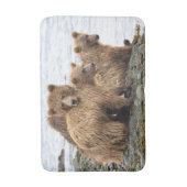 Tapis De Bain Cutest Baby Animals | Bear & Cubs (Devant (Vertical))
