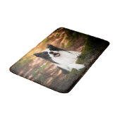 Tapis De Bain Cutest Baby Animals | Black and White Border Colli (Angle)