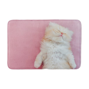 Tapis De Bain Cutest Baby Animals Lovely Kitten Sleeping