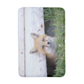 Tapis De Bain Cutest Baby Animals | Red Fox Kit Peeking (Devant (Vertical))