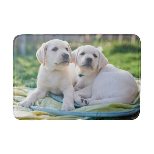 Tapis De Bain Cutest Baby Animals | Yellow Labrador Retrievers (Devant)