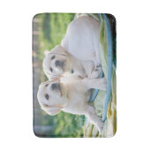 Tapis De Bain Cutest Baby Animals | Yellow Labrador Retrievers (Devant (Vertical))