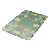 Tapis De Bain Cuve à fleurs verte (Angle)
