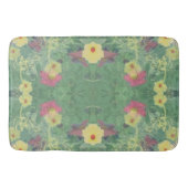 Tapis De Bain Cuve à fleurs verte (Devant)