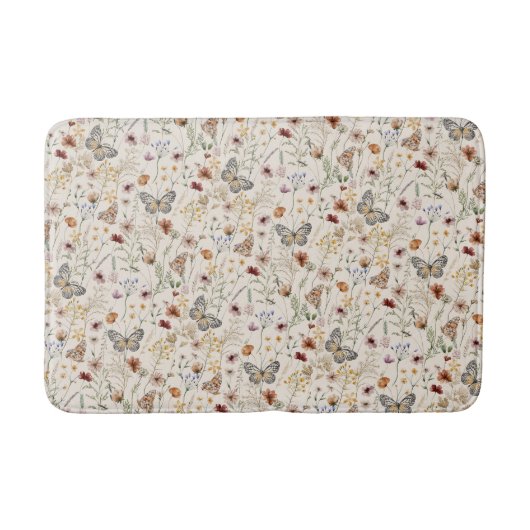 Tapis De Bain Cuve de bain de saumons floraux (Devant)
