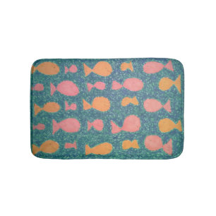 Tapis De Bain Cuve de poisson tropicale