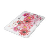 Tapis De Bain Cuve florale moderne personnalisée (Angle)