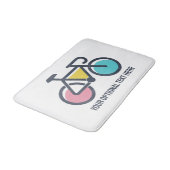 Tapis De Bain Cyclisme de texte personnalisé (Angle)