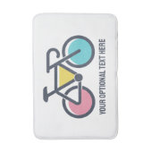 Tapis De Bain Cyclisme de texte personnalisé (Devant (Vertical))