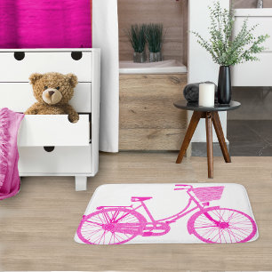 Tapis De Bain Cyclisme Vintage Pinkish Purple