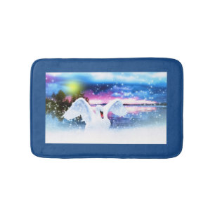 Tapis De Bain Cygne Imaginaire