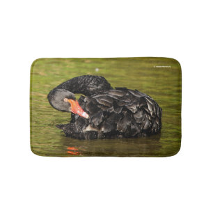 Tapis De Bain Cygne noir dans l'étang