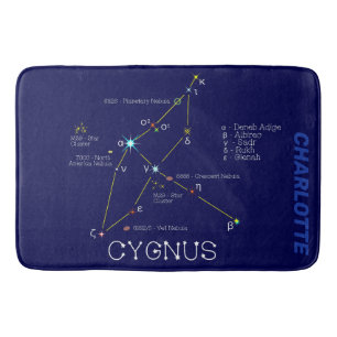 Tapis De Bain Cygnus de constellation de l'hémisphère nord