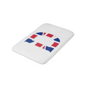 Tapis De Bain D Monogramme superposé sur Union Jack Flag bmcnt (Angle)