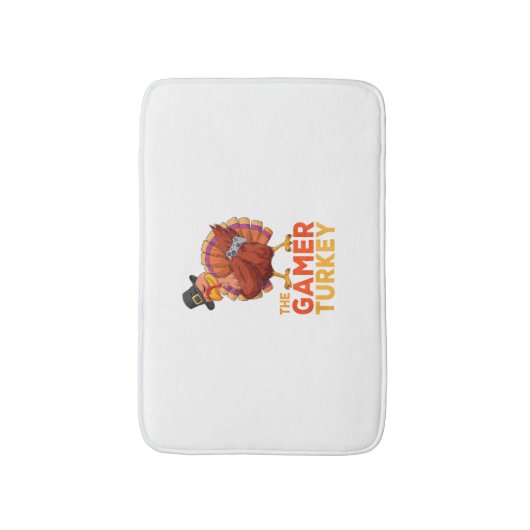 Tapis De Bain Dabbing Turquie Joueur Thanksgiving Jeu Enfants ga (Devant (Vertical))