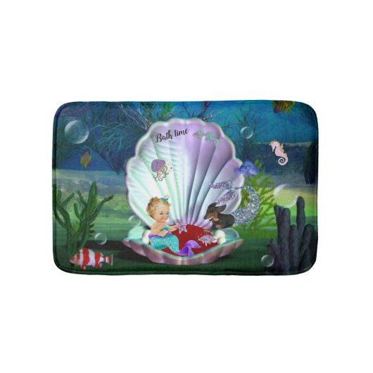 Tapis De Bain Dachshund Baby Mermaid Mat (Devant)