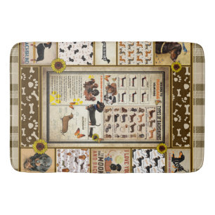 Tapis De Bain Dachshund Connaissances - Cadeau général
