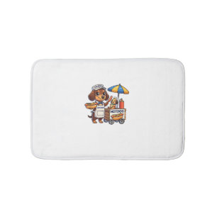 Tapis De Bain Dachshund Doxie Doxie Saucisse Hotdog Sandwich
