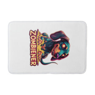 Tapis De Bain Dachshund Doxie Saucisse Zombie Chien Halloween