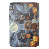 Tapis De Bain Dachshund Halloween Éffrayant (devant Vertical)
