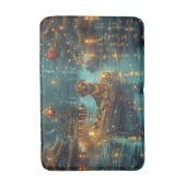 Tapis De Bain Dachshund Noël Festive Voyage (Devant (Vertical))