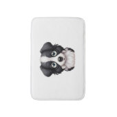 Tapis De Bain Dachshund Poly - Super mignonne Miniature Dachshun (Devant (Vertical))