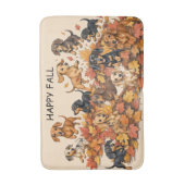 Tapis De Bain Dachshunds d'automne (Devant (Vertical))