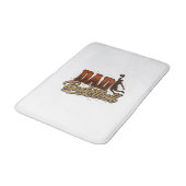 Tapis De Bain Dad Basketball Vintage Engraving Shirt Design_1 (Angle)