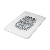 Tapis De Bain Dad Son Hero Daughter Love Vintage Typography Shir (Angle)