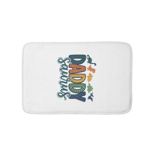 Tapis De Bain Daddy Saurus Papa Dinosaure Mignon Conception de V (Devant)