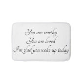 Tapis de bain "d'affirmation positive" (Devant)