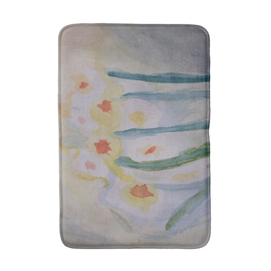 Tapis De Bain Daffodils Abstraits Mat (Devant (Vertical))