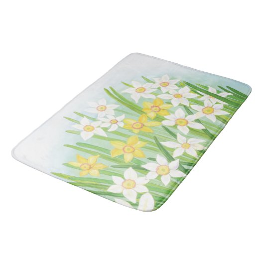 Tapis De Bain Daffodiques de printemps (Angle)