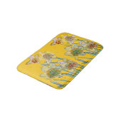 Tapis De Bain Daffodiques jaunes Daffodiques fleurs fleurs Mat d (Angle)
