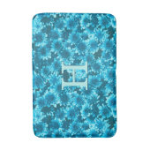 Tapis De Bain Dahlia Motif graphique moderne, Indigo Blue (Devant (Vertical))