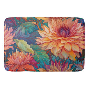 Tapis De Bain Dahlia Tapisserie florale