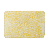 Tapis De Bain Dahlias jaune pastel (Devant)