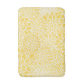 Tapis De Bain Dahlias jaune pastel (Devant (Vertical))