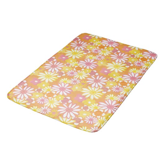 Tapis De Bain Daisées d'été Mat de bain (Angle)