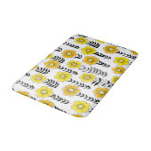 Tapis De Bain Daisy dooda en jaune et noir (Angle)