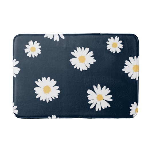Tapis De Bain Daisy On Blue Motif (Devant)