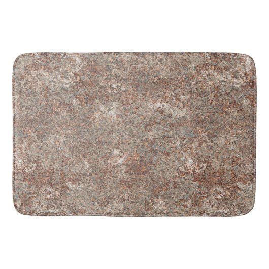Tapis De Bain Dalle Brown rugueuse de granit (Devant)