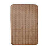 Tapis De Bain dalle de chocolat Brown à motif (Devant (Vertical))
