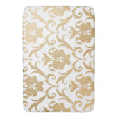 Tapis De Bain Damas de tourbillons d'or (devant Vertical)