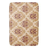 Tapis De Bain Damas d'Ivoire Doré Floral (devant Vertical)